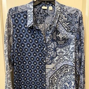 Westbound Women's 2X Long Sleeve Button Down